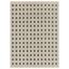 Cream Geometric Dots 5' x 7' Synthetic Area Rug