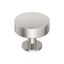 Polished Nickel Round Cabinet Knob with Mounting Hardware