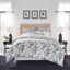 Amberley Black and White Reversible Cotton Full Comforter Set