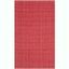 Red 3' x 5' Handmade Cotton Basket Weave Area Rug