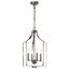 Brushed Nickel Mini Cage 4-Light Chandelier