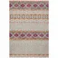 Reversible Ivory Cotton-Synthetic Blend Easy-Care Area Rug 5'1" X 7'6"