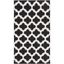 Ivory Trellis 36" Handwoven Cotton Flatweave Rug