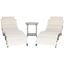 Contemporary Gray Acacia 3-Piece Outdoor Lounge Set