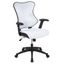 Elevate White Mesh High-Back Adjustable Executive Office Chair