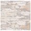 Gray and Ivory Abstract Hand-Tufted Wool Area Rug, 6' x 6'