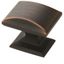 Oil Rubbed Bronze Square Cabinet Knob with Mounting Hardware