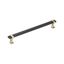 12-Inch Brushed Matte Black and Golden Champagne Appliance Pull