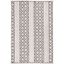 Gray and Beige Hand-Tufted Wool 4' x 6' Area Rug