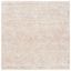 Ivory and Rust Abstract Wool 6' Square Area Rug