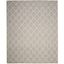 Ivory Elegance Hand-Tufted Wool and Viscose 9' x 12' Area Rug