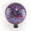 10" Purple Embossed Glass Mosaic Gazing Globe