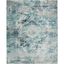 Chic Metro-Mod Ivory/Blue Synthetic 9' x 12' Area Rug