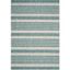 Grey/Blue Easy-Care Rectangular Synthetic 5' x 7' Area Rug