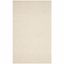 Ivory Hand-Tufted Wool Rectangular Area Rug 5' x 8'