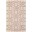 Artisanal Ivory Geometric Wool 24" Rectangular Rug