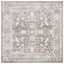 Brentwood 3' Square Gray Synthetic Hand-Knotted Area Rug