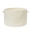 White Braided Polypropylene Indoor/Outdoor Utility Basket