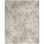 Gray and Gold Abstract 8' x 10' Synthetic Area Rug