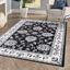 Elegant Cottage-Style Gray and Ivory Synthetic Area Rug