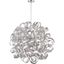 Millenia Crystal Chrome 31" Swirling Pendant Light