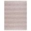 Ivory and Steel Grey Handwoven Cotton Area Rug