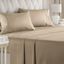 King Size Cream Microfiber 4-Piece Bed Sheet Set