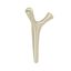 Golden Champagne Double Prong Decorative Wall Hook