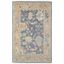 Karina Blue and Beige Hand-Knotted Wool Floral Rug