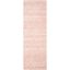 Ivory and Pink Hand-Tufted Wool Runner Rug