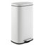 Curtis 8-Gallon White Stainless Steel Step-Open Trash Can