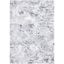 Amelia 3' x 5' Grey and Ivory Abstract Synthetic Area Rug