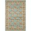 Traditional Persian Blue Floral & Vine Rectangular Area Rug