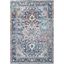 Lilah Vintage Medallion 4' x 6' Oval Blue Area Rug