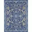 Navy Blue 5' x 7' Synthetic Traditional Area Rug