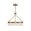 Warm Brass Crystal LED Pendant Light