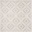 Skyler 6'7" Square Gray Synthetic Medallion Area Rug