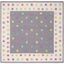 Gray and Multicolor Wool Geometric Kids Area Rug