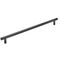 Matte Black 18-Inch Stainless Steel Bar Pull with Mounting Hardware