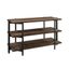 North Avenue Smoked Oak Industrial TV Stand with Metal Frame