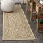 Boho Vintage Filigree Cream & Brown Indoor/Outdoor Runner Rug