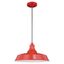 Dorado Farmhouse Red and White Outdoor Barn Dome Pendant Light