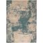 Ivory Synthetic Rectangular 4' x 6' Stain-Resistant Rug