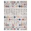 Bohemian Chic Gray Diamond Hand-Knotted 9' x 12' Area Rug