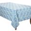 Blue Chevron Watercolor Rectangular Fabric Tablecloth