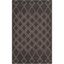 Ivory and Dark Grey Hand-Tufted Wool Area Rug