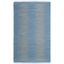 Coastal Breeze Light Blue Hand-Woven Cotton Abstract Rug 6' x 9'