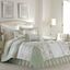 King White Cotton Reversible Comforter Set with Frills