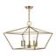 Casual Vibe Mini 5-Light Chandelier in Antique Brass