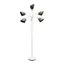 Whimsical White 67" Adjustable Multi-Head Arc Floor Lamp for Kids